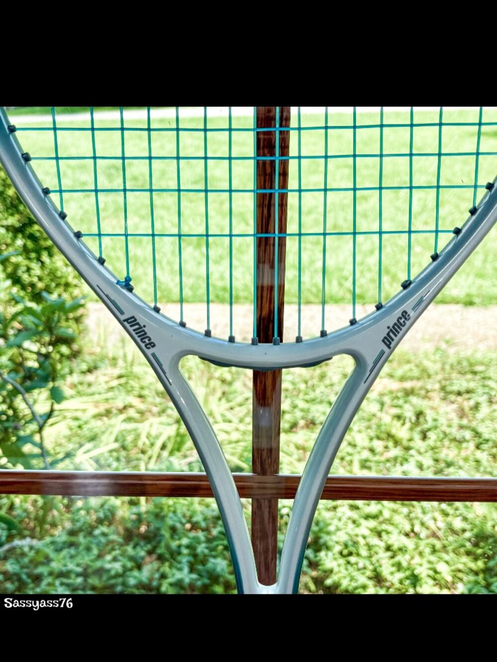 🆕VTG▪️PRINCE▪️1988 Tricomp Series 100 4 3/8 Grip Graphite Fiberglass Racquet - Picture 4 of 14